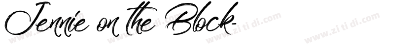 Jennie on the Block字体转换